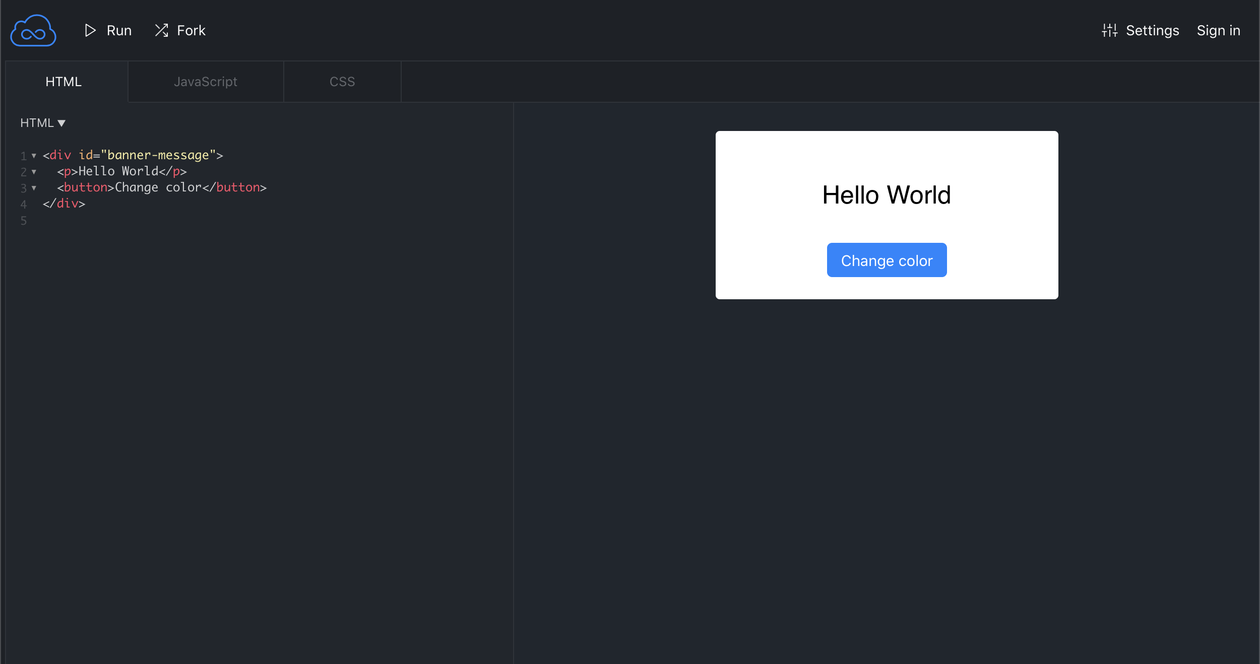 Jsfiddle.net - More Screen Space, Hide Sidebar