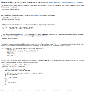 The Daily WTF: just the article