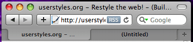 Star button + Location bar: Safari 4 way
