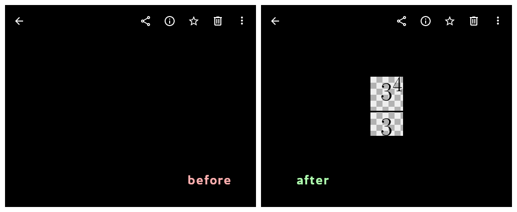 Google Photos: Fix transparency