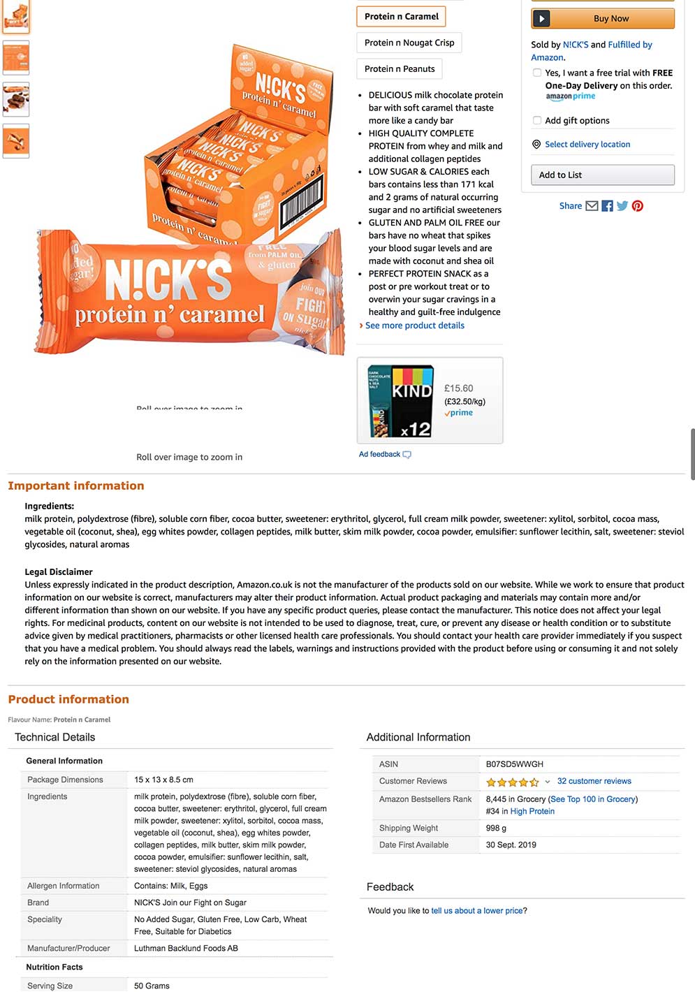 Amazon Product - upsells last!