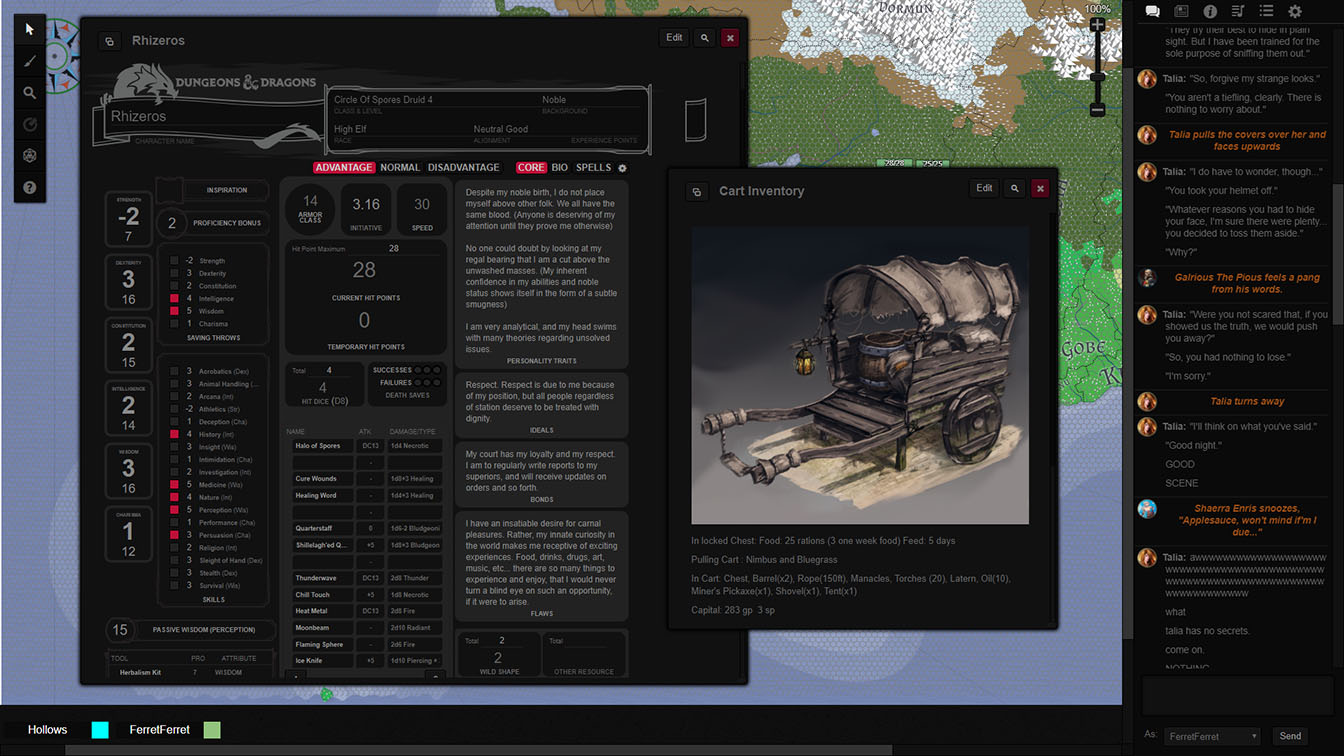 Roll20 - Emoh's Darkness