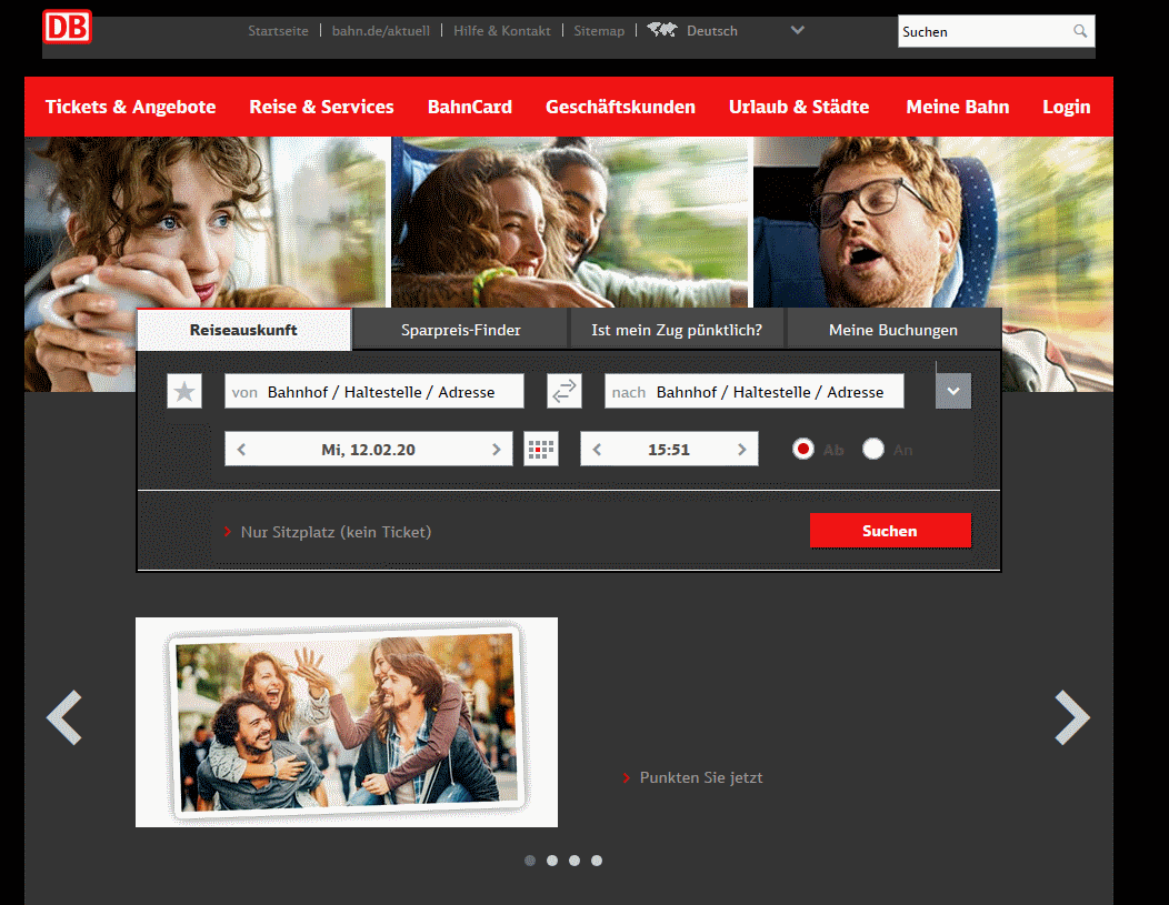 Bahn.de - Dark Theme