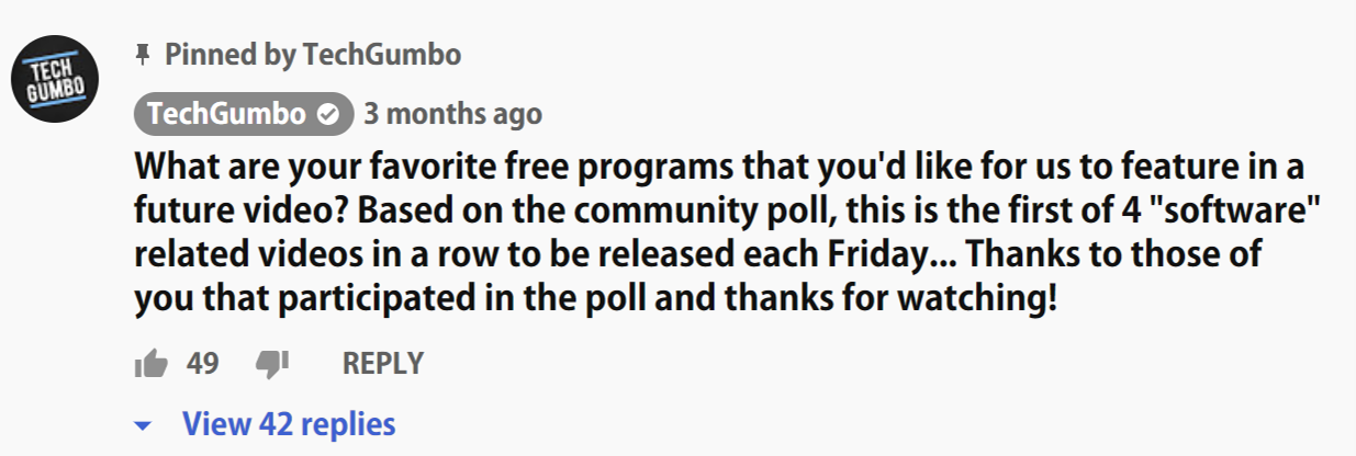 Youtube 12pt comment font