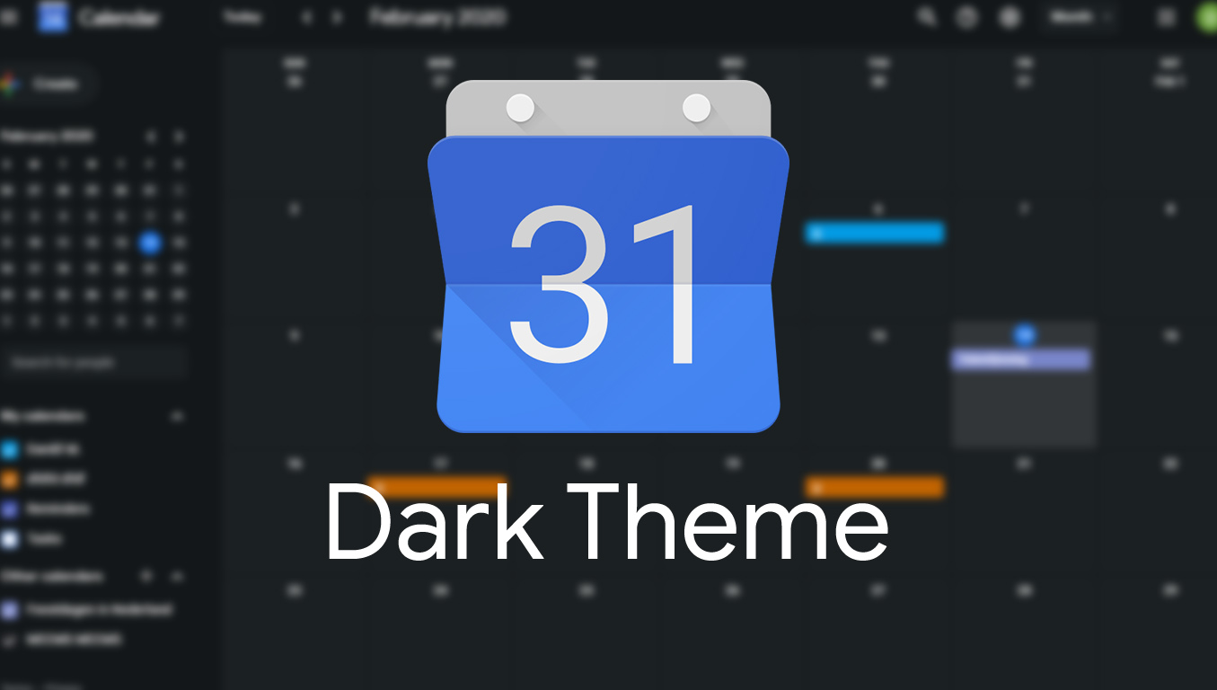 Google Calendar Dark Theme [V1.0.7]
