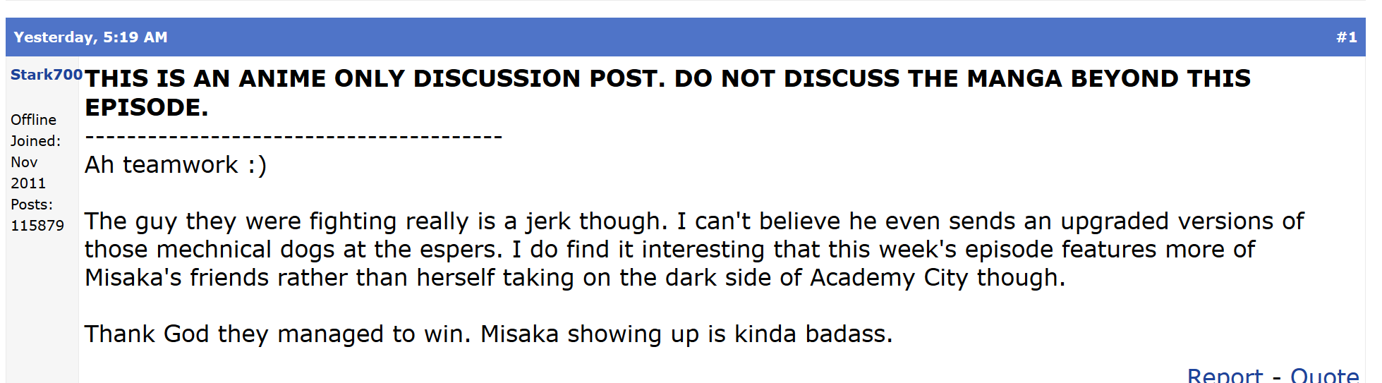 myanimelist forum