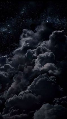 black night clouds