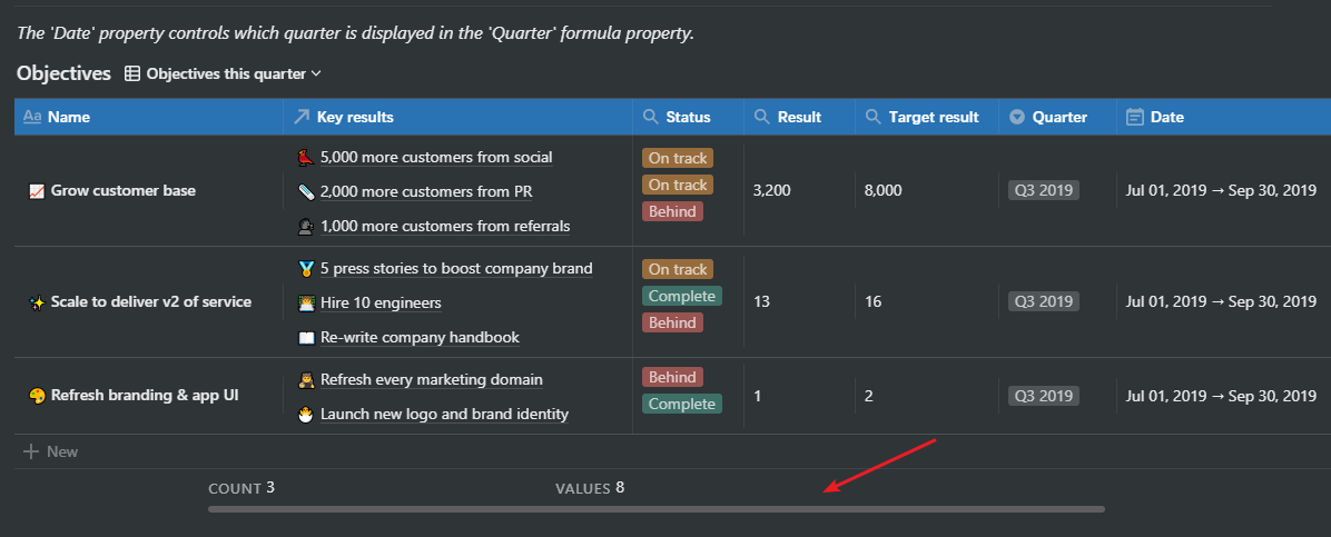 Notion.so - Scrollbar
