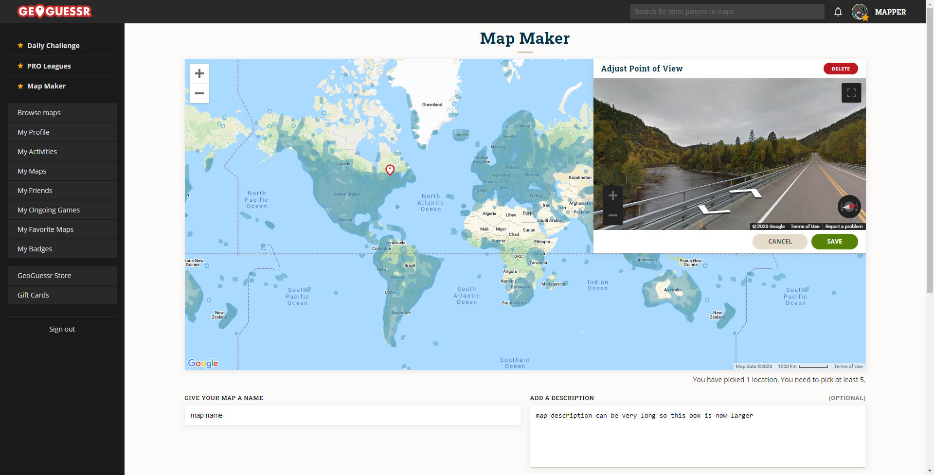 GeoGuessr Larger Map Editor