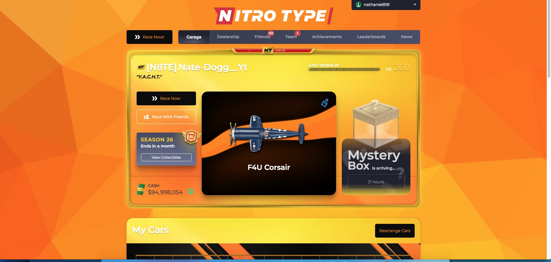 Orange Background With Text