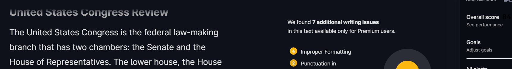 Grammarly Text Editor Dark Theme v1.1