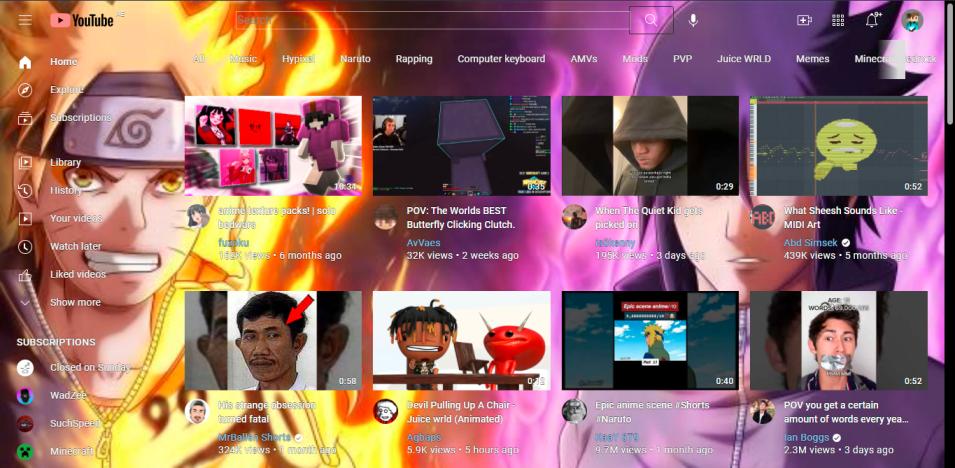 Naruto and Sasuke YT theme