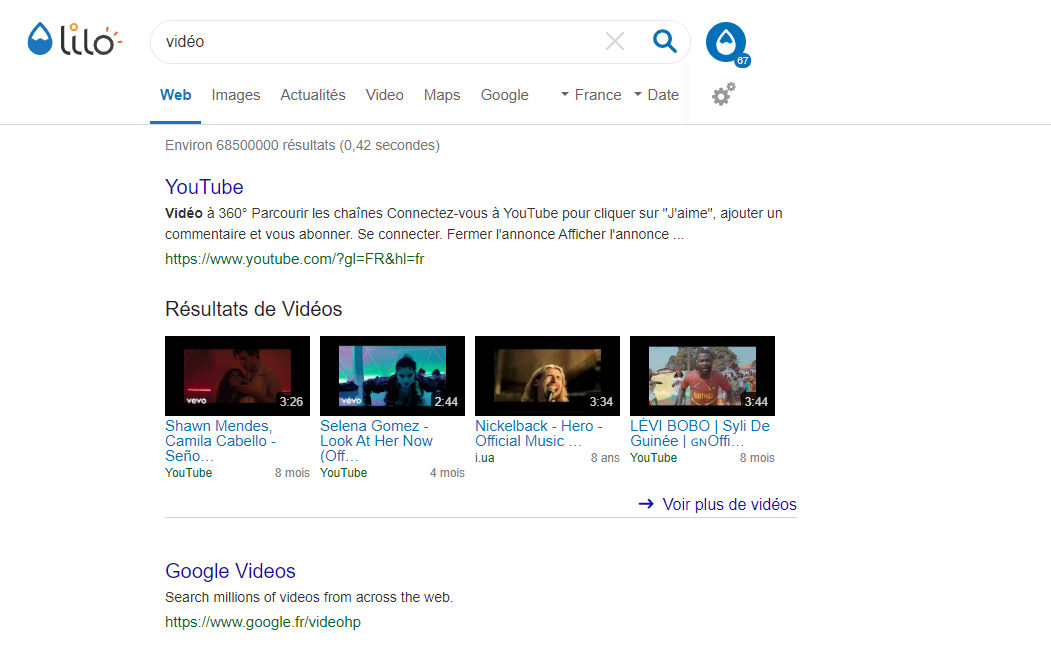 Ad-free (sans pub) + Google skin