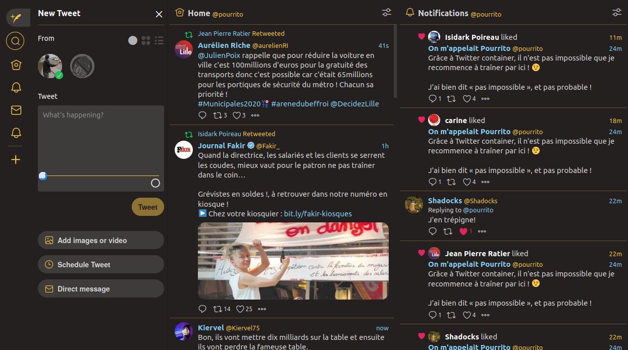 Canta darker for Tweetdeck