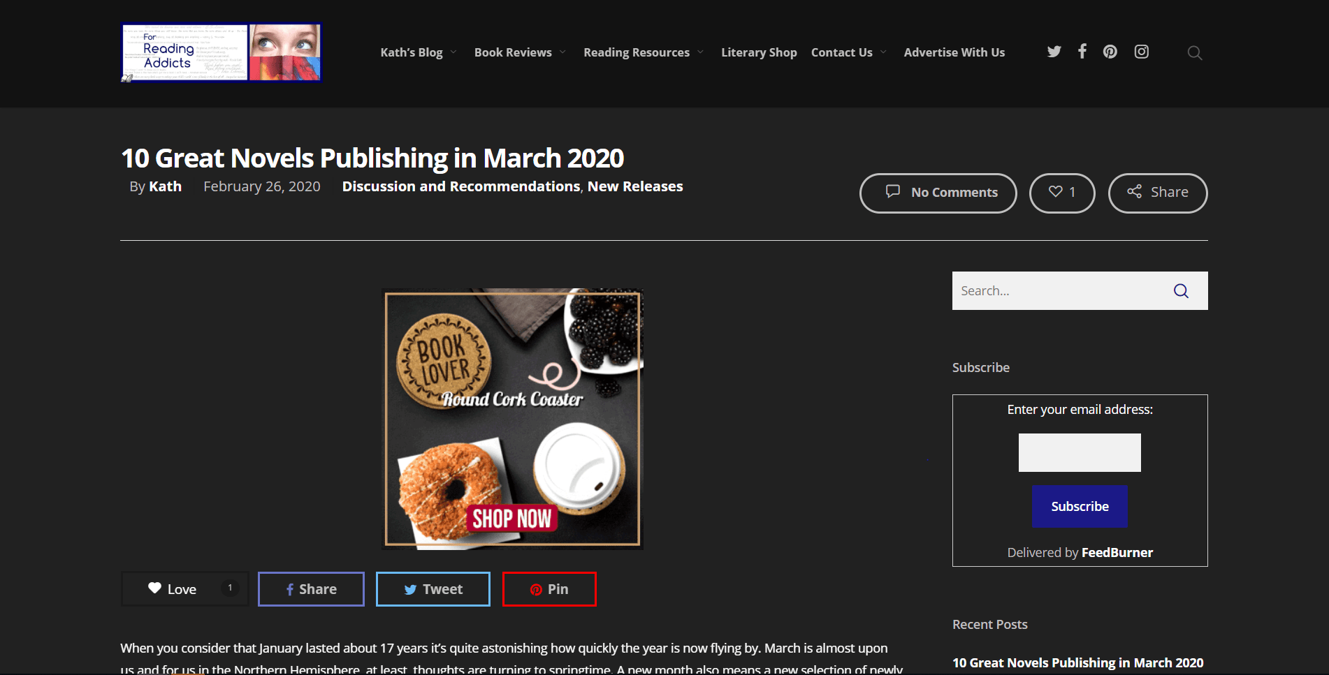 For Reading Addicts Dark Theme