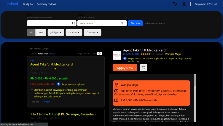 Indeed Malaysia (DARK MODE)