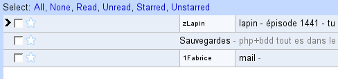 Gmail Labels in a box/column