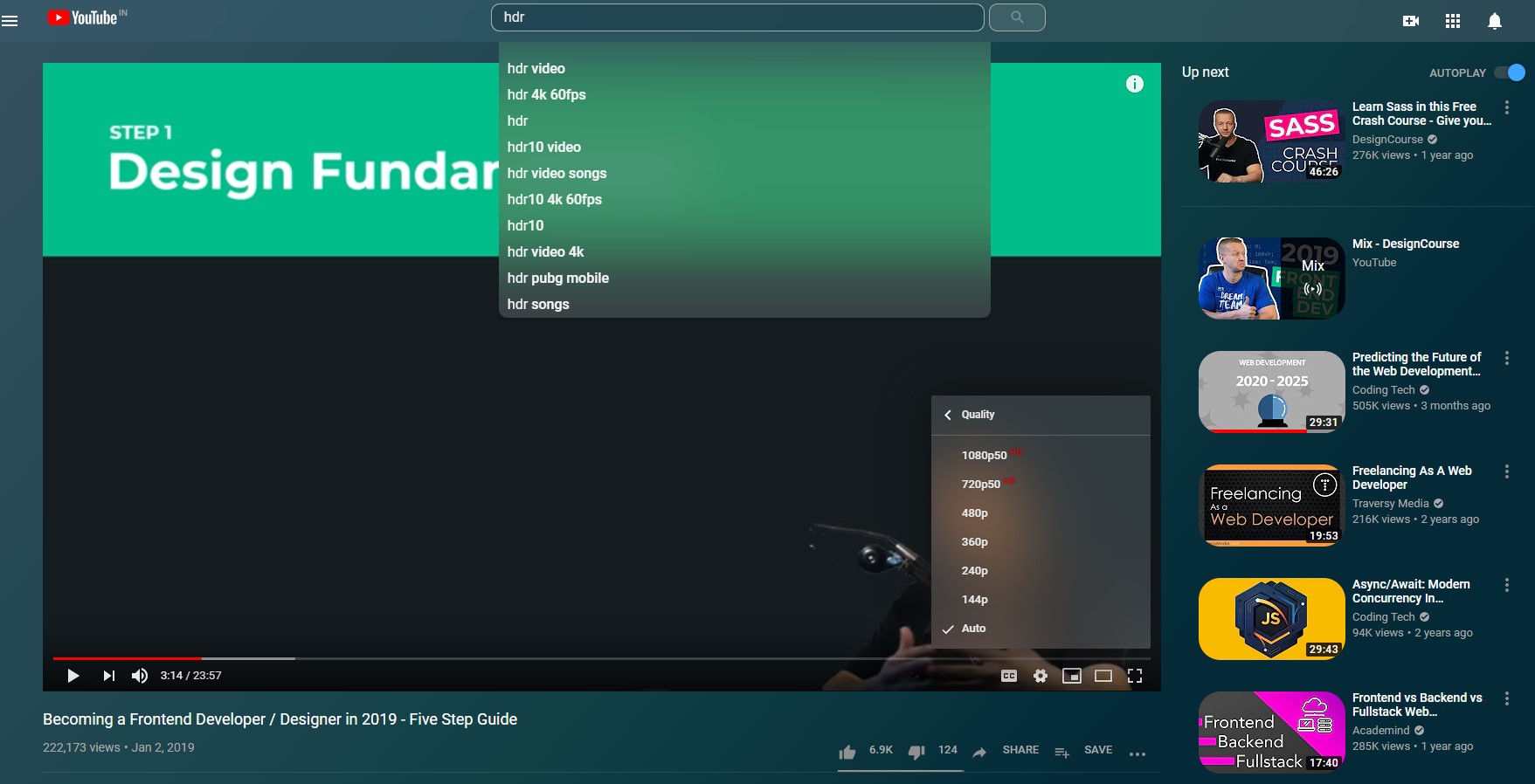 Acrylic Blur Theme YouTube (Dark Mode Only)