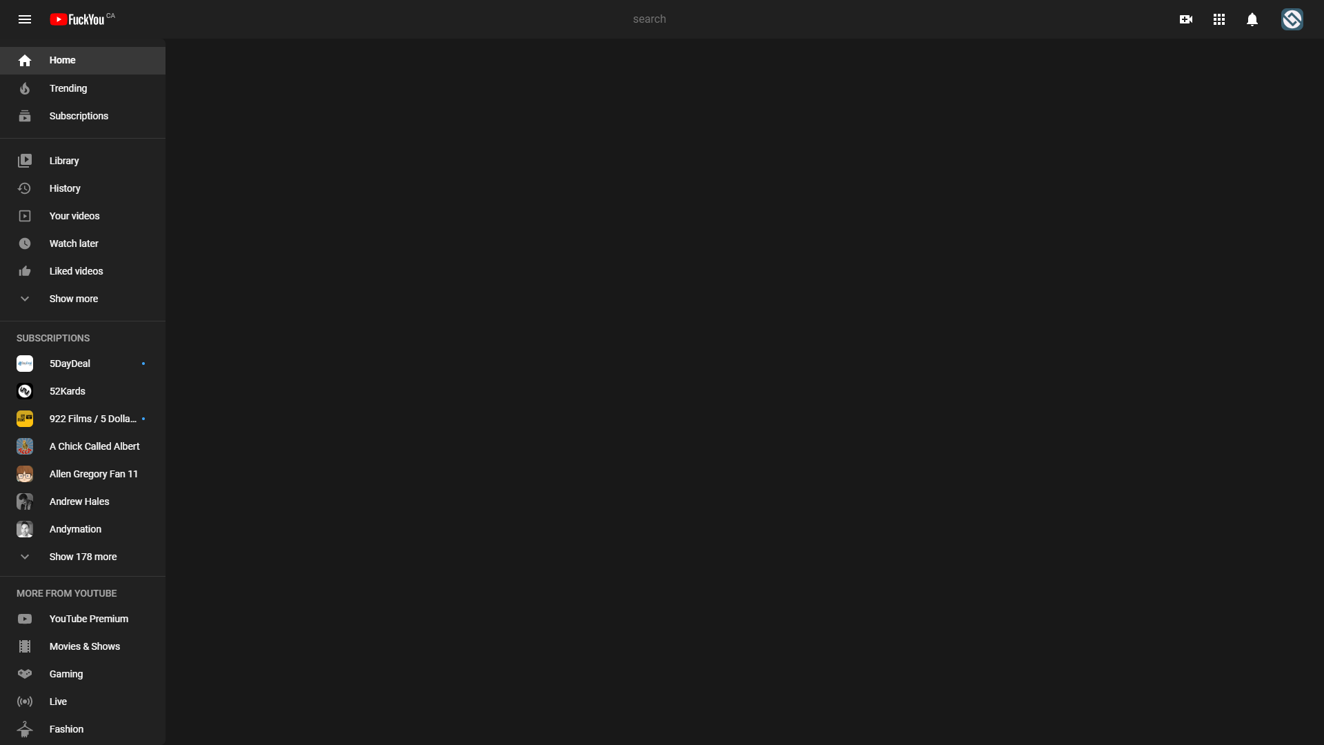 YouTube Minimalista