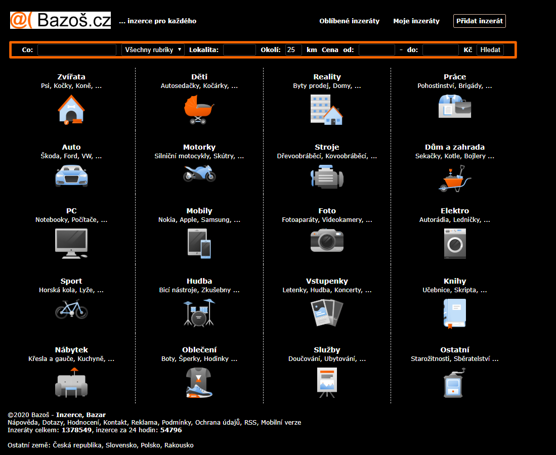 Bazos.cz Dark Theme