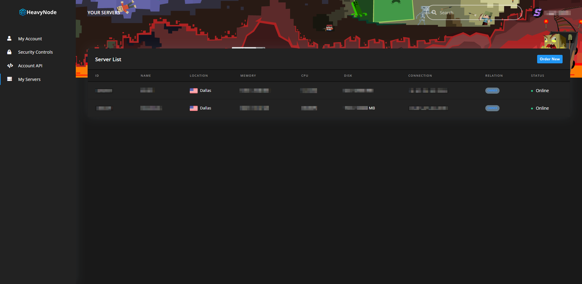 HeavyNode Dark Theme
