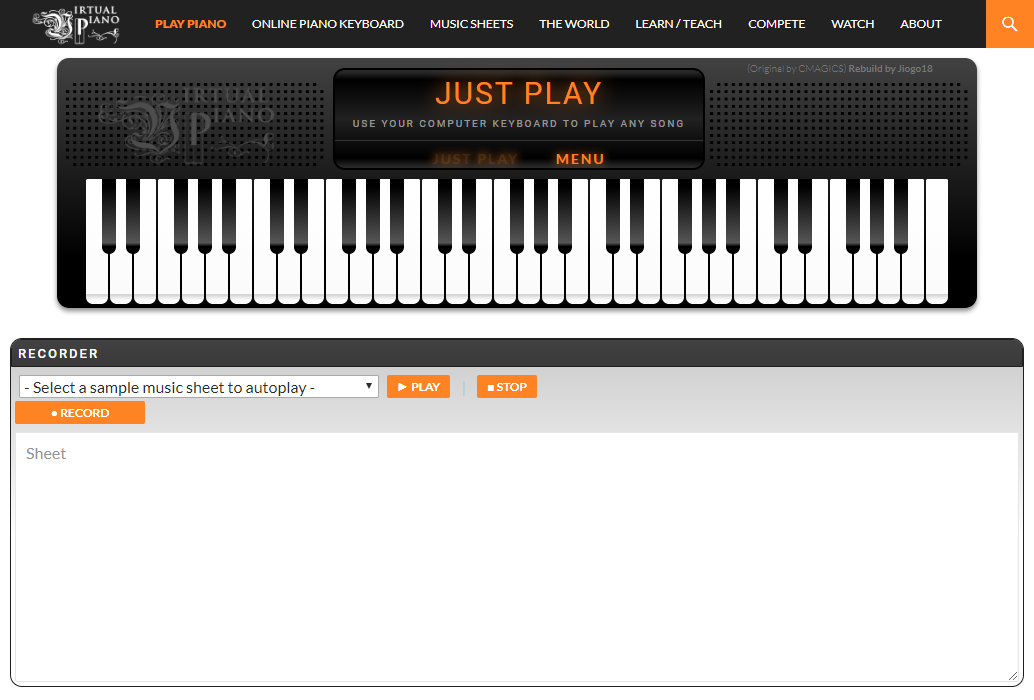 Virtual Piano - Creator