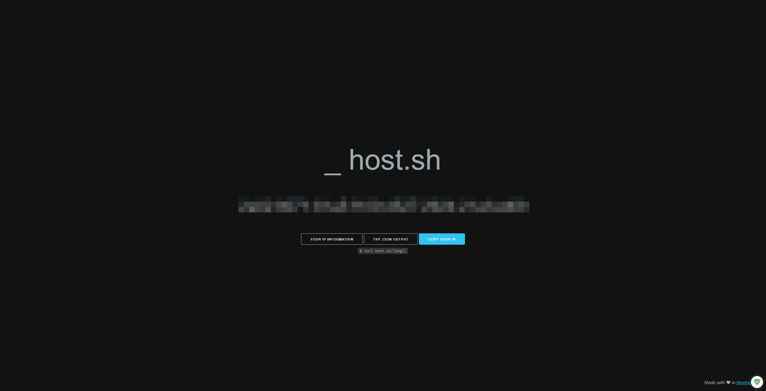 host.sh dark mode