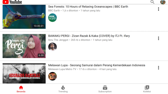 Youtube on TV