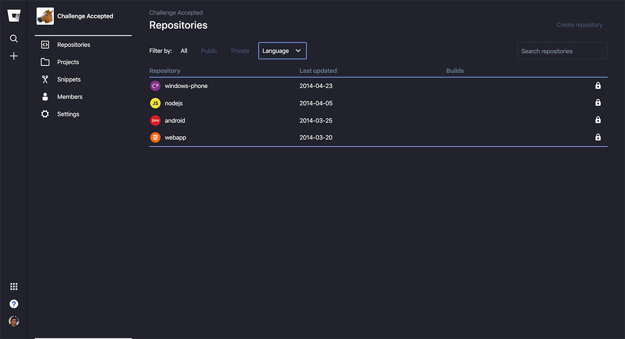 Bitbucket Dark Mode