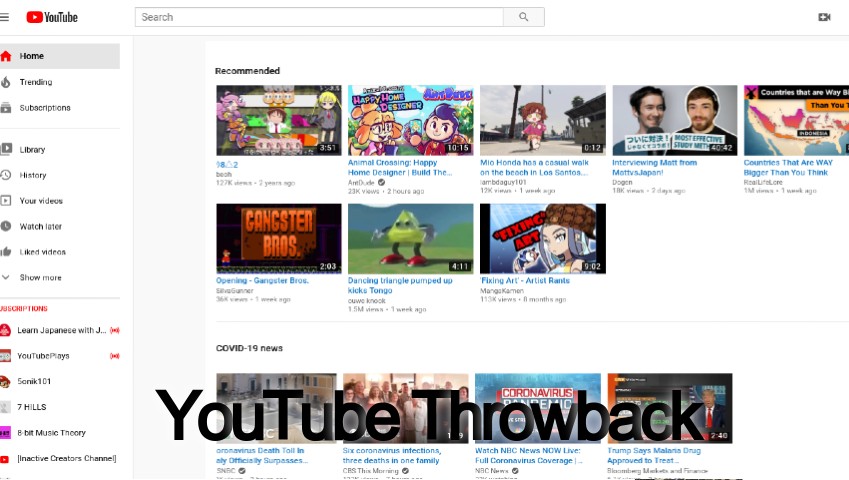YouTube Throwback (2014-2017) (NOT FINISHED!)