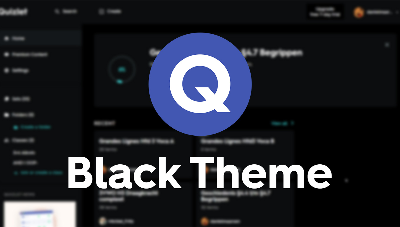Quizlet Black Theme [V1.0]