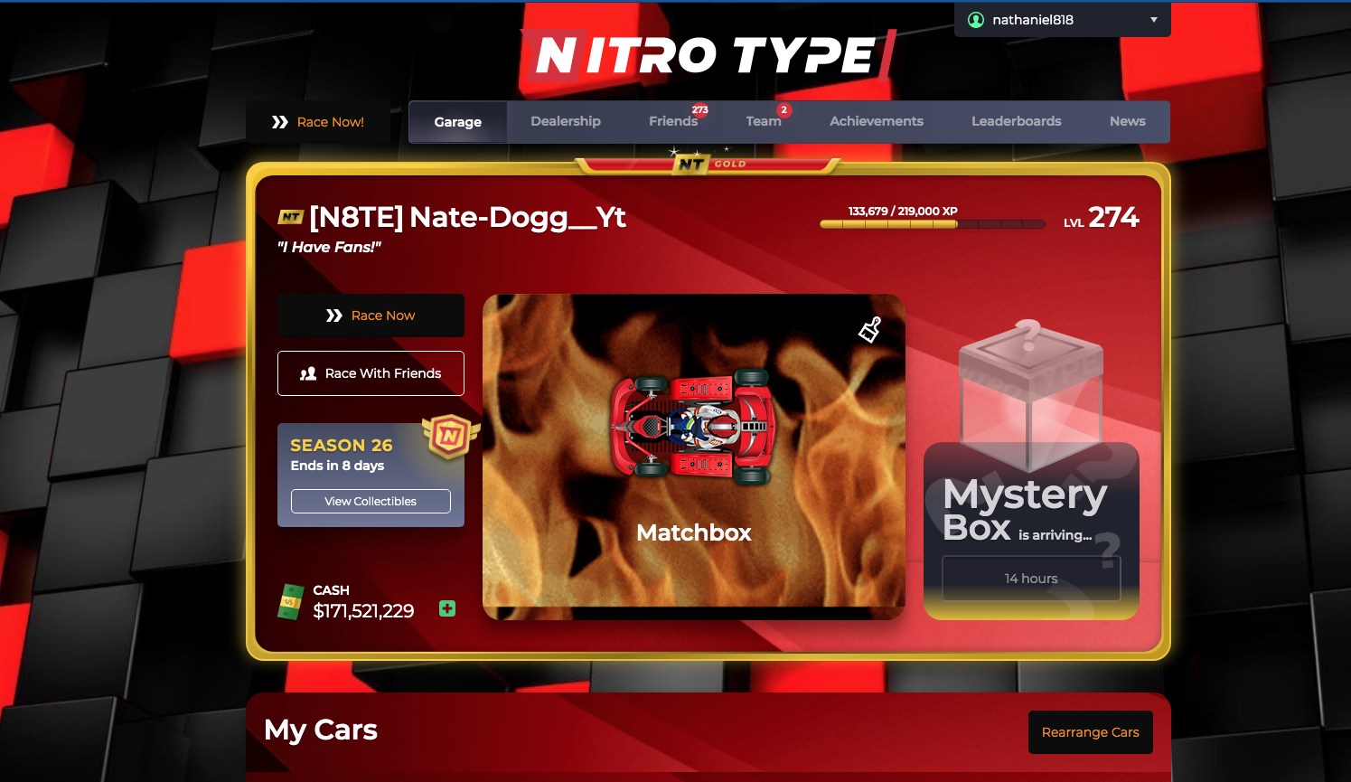 FIRE/RED Nitrotype Theme