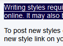 Dark text selection