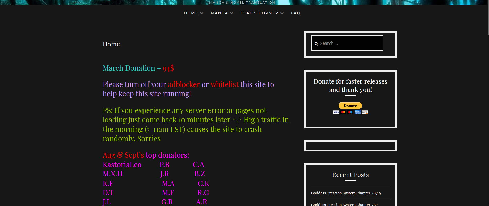 TimeLessLeaf Dark Theme