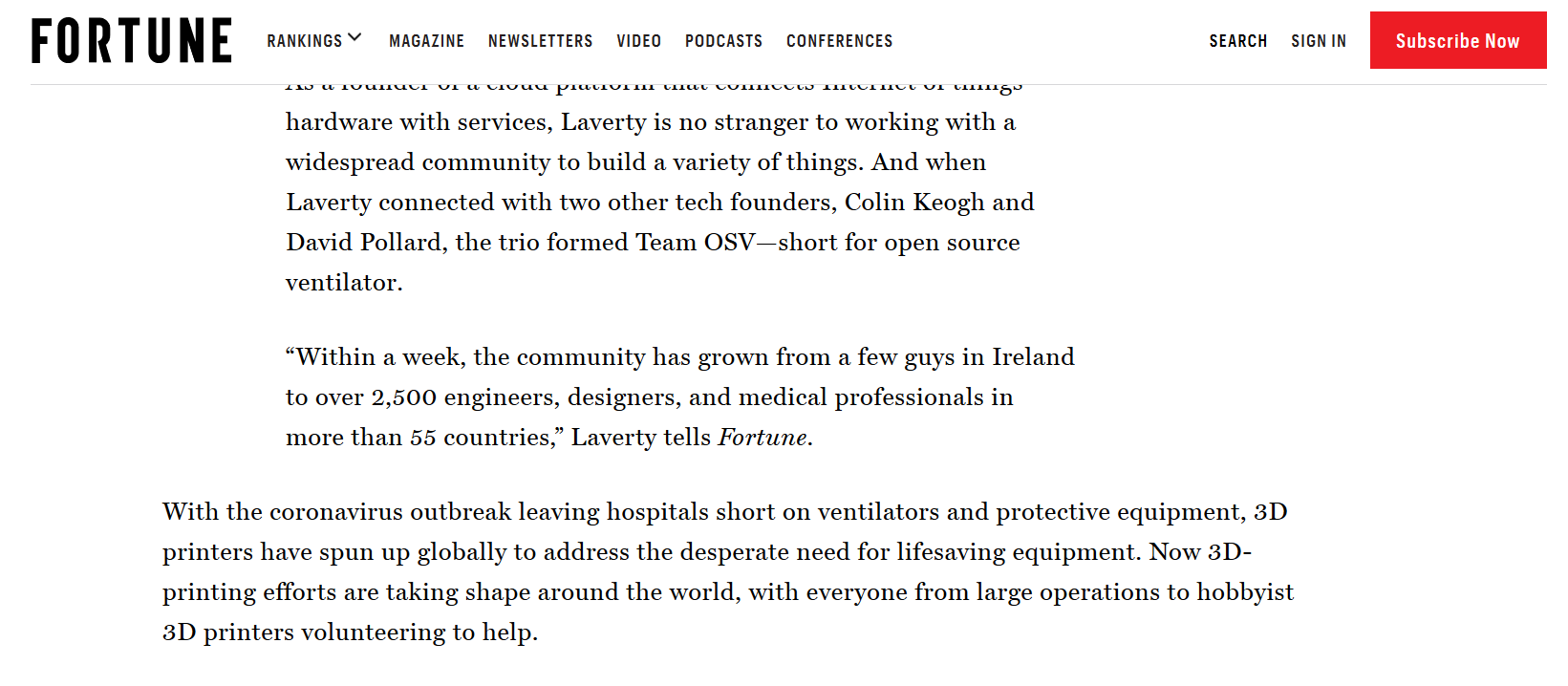 Fortune - wide paragraphs