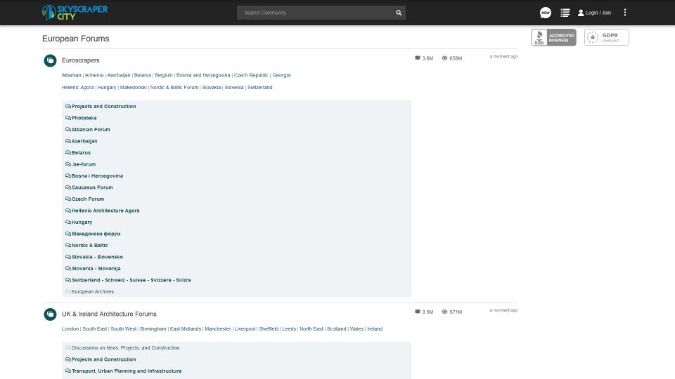 Skyscrapercity Expanded Subforums