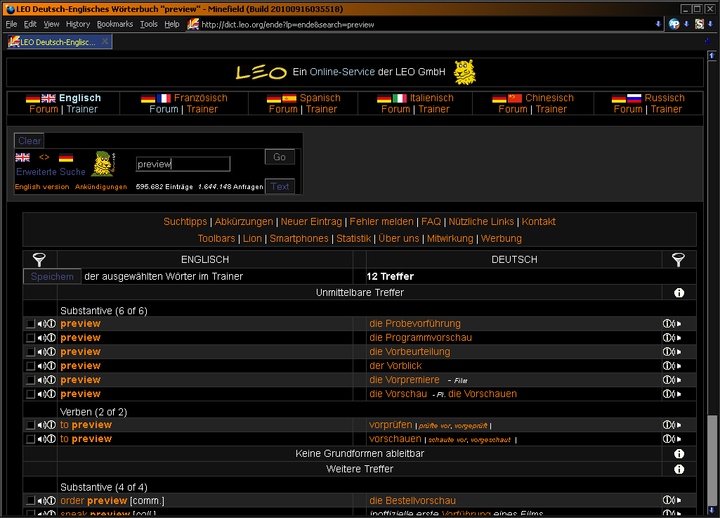 dict.leo.org - black