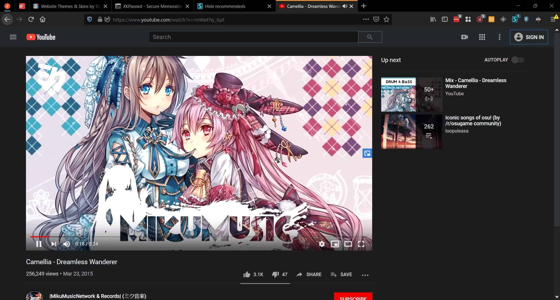 Hide Recommendations