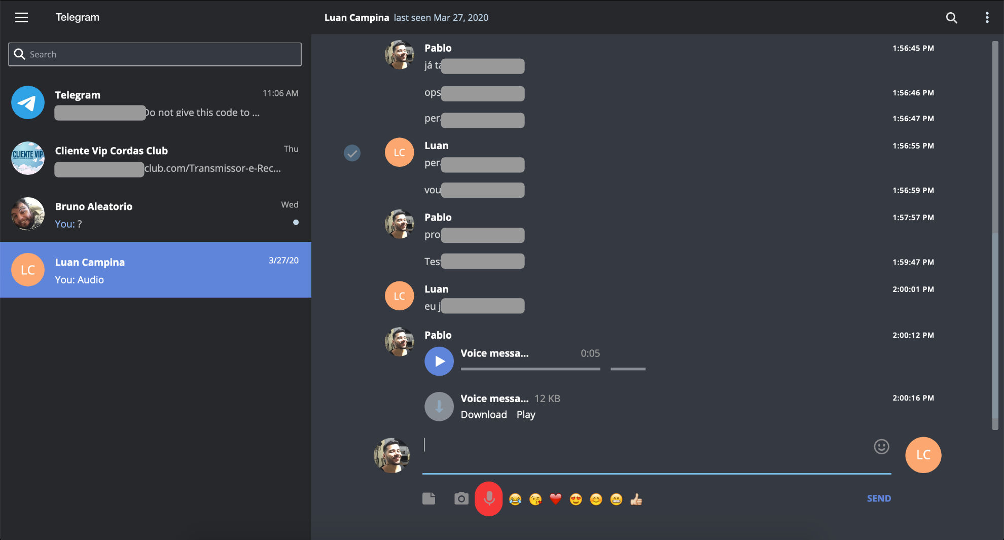 Telegram Awesome Black Wide
