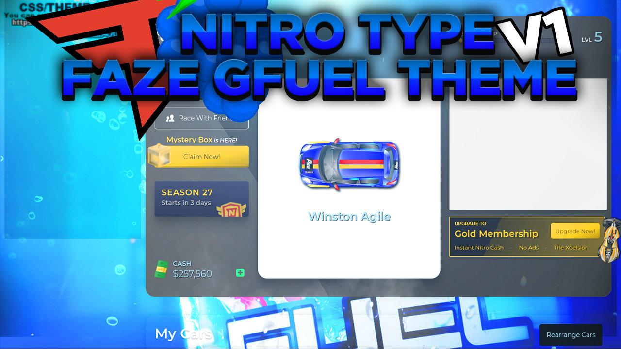 FaZeGfuel Jev NitroType Theme - FonFiz