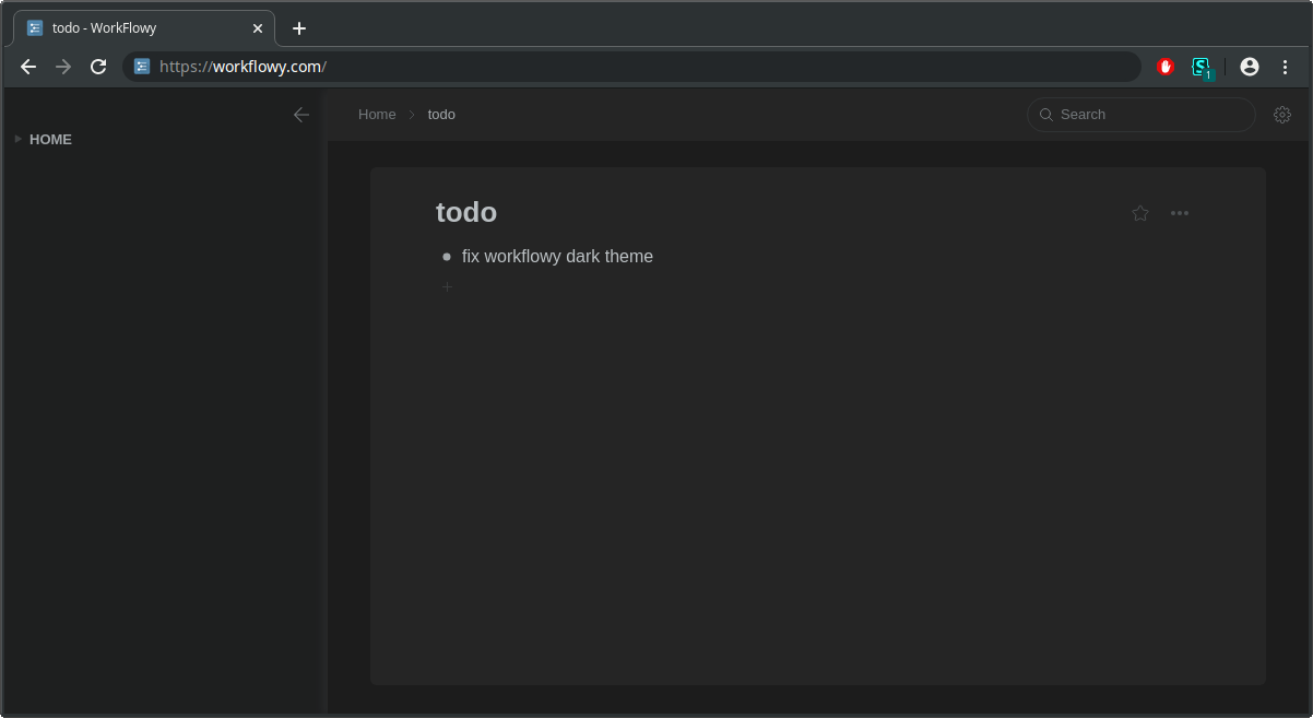 Workflowy Inverted Fixed