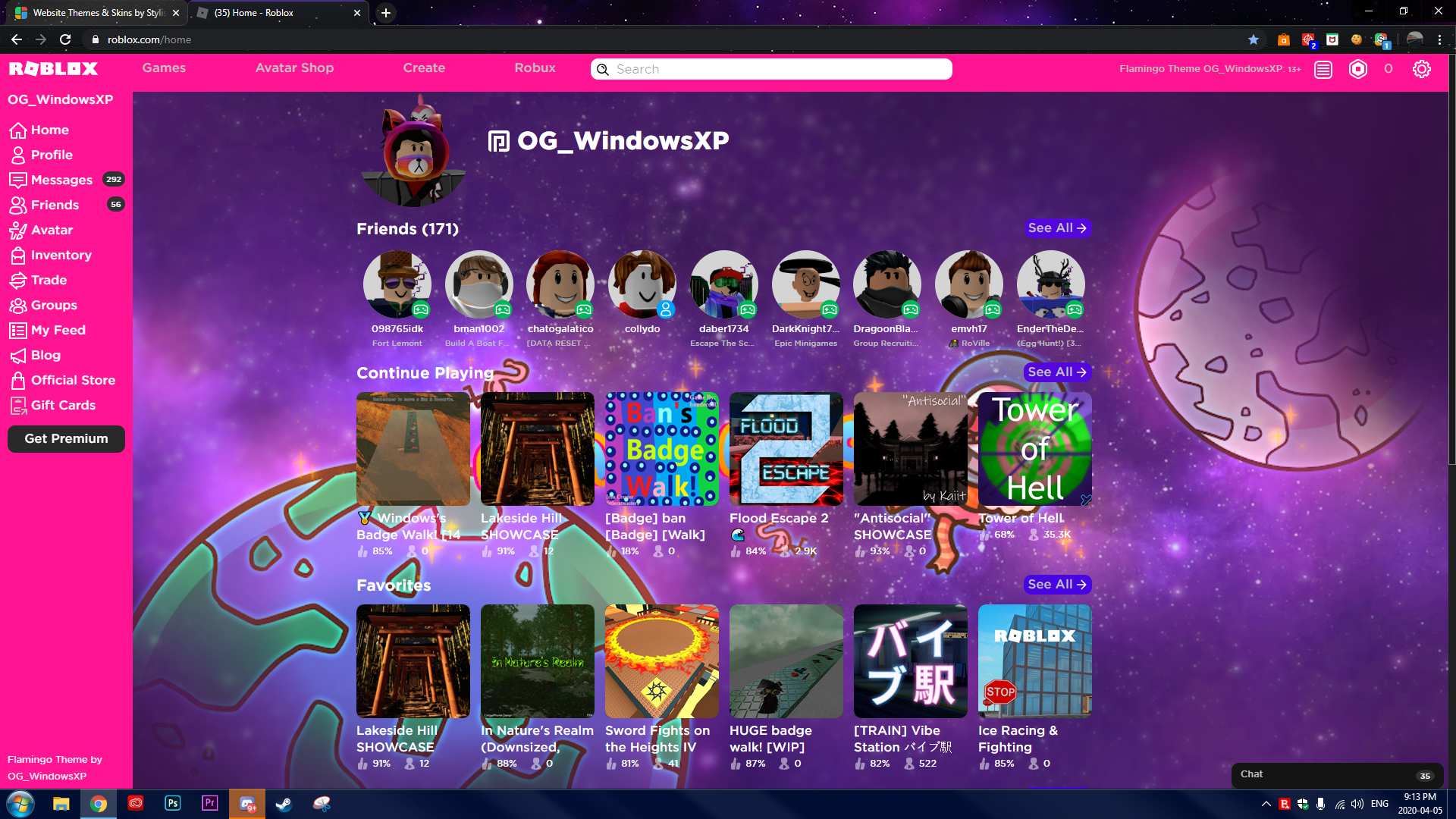 Roblox Flamingo Theme/Rainbow animations