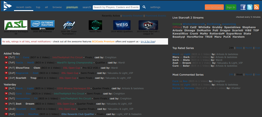 DARK sc2casts.com