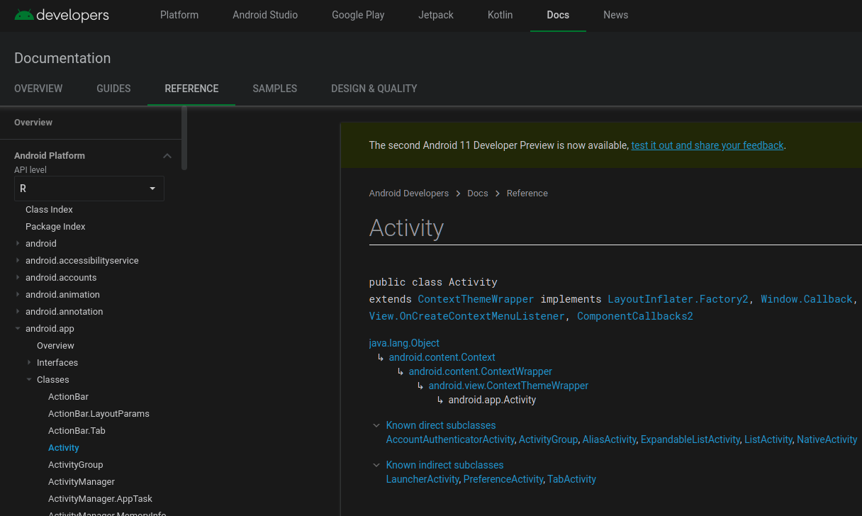 Android Developers Dark