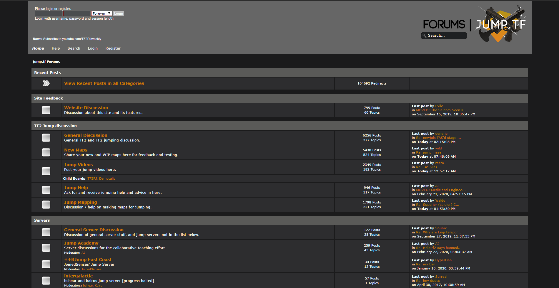 Dark Theme for jump.tf
