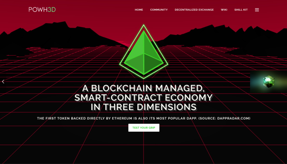 POWH.io (POWH3D) Dark Exchange Dank-mode