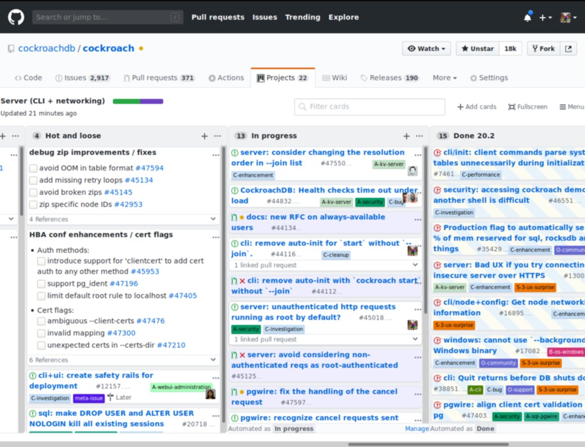 GitHub condensed projects