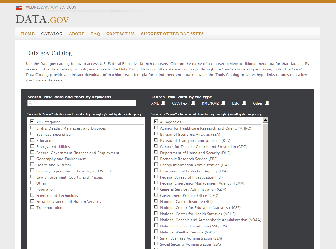 Data.gov Catalog Expander