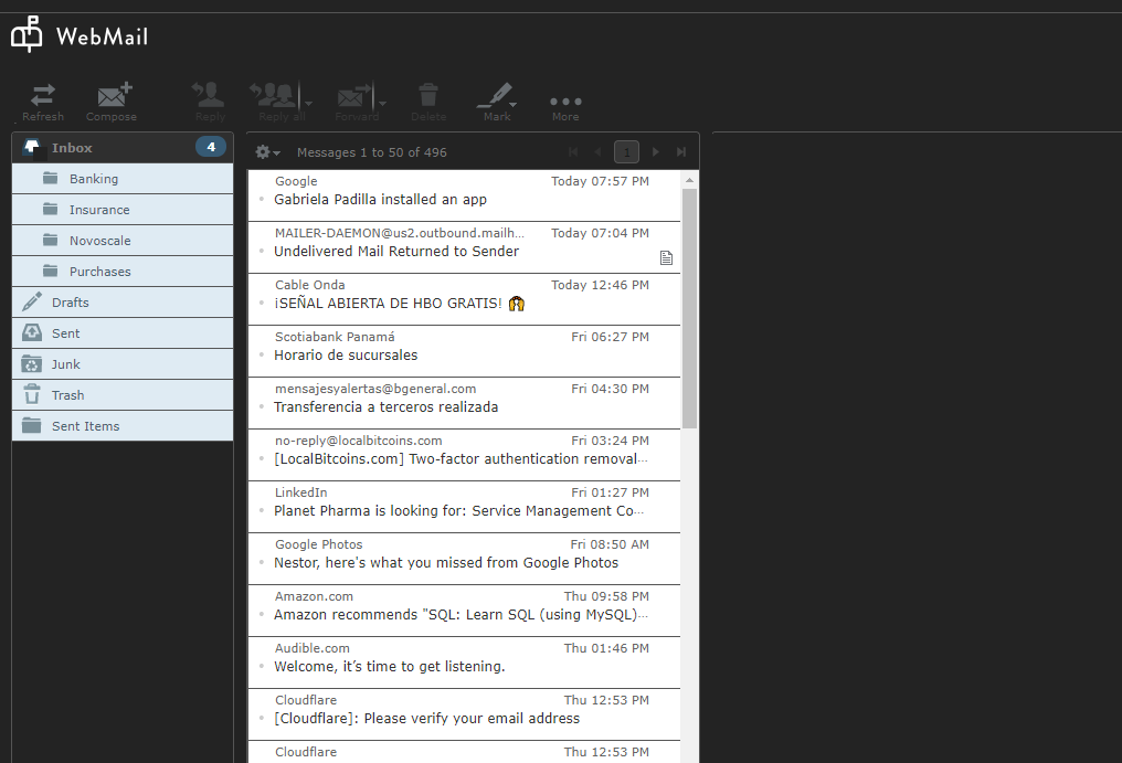 New RoundCube App Suite Dark Theme