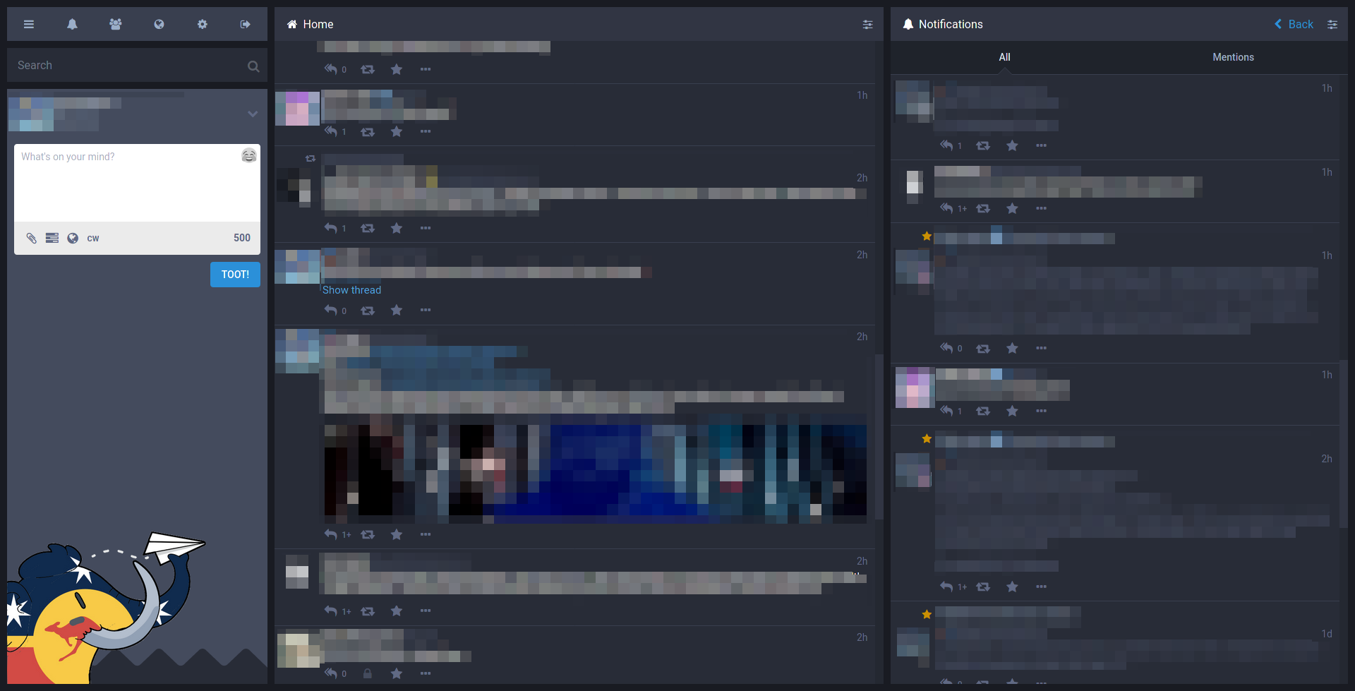 Mastodon Advanced Proportional Columns